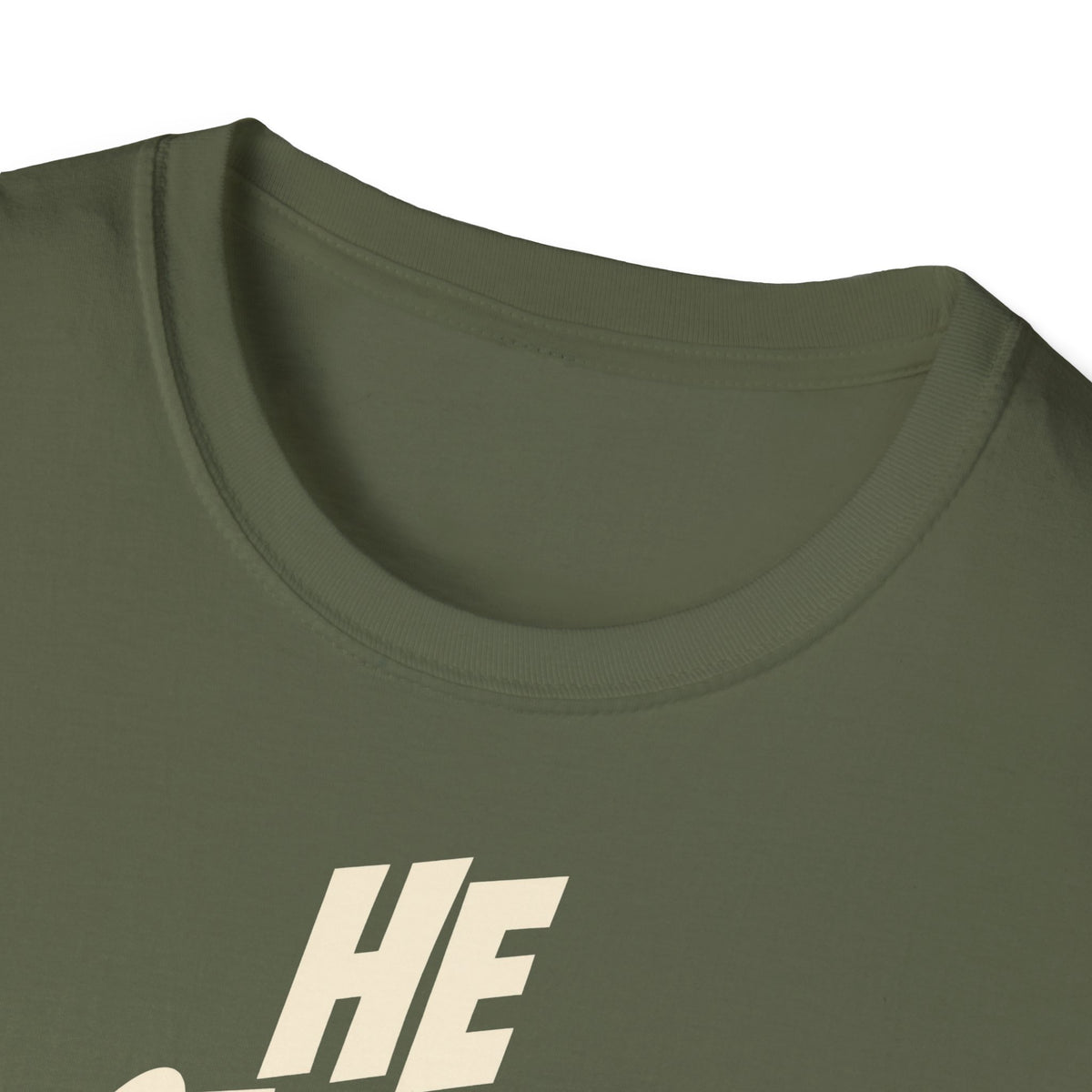 "He Started It" funny couples graphic on a Gildan Softstyle unisex tee - Couples Therapy Apparel (view 9)