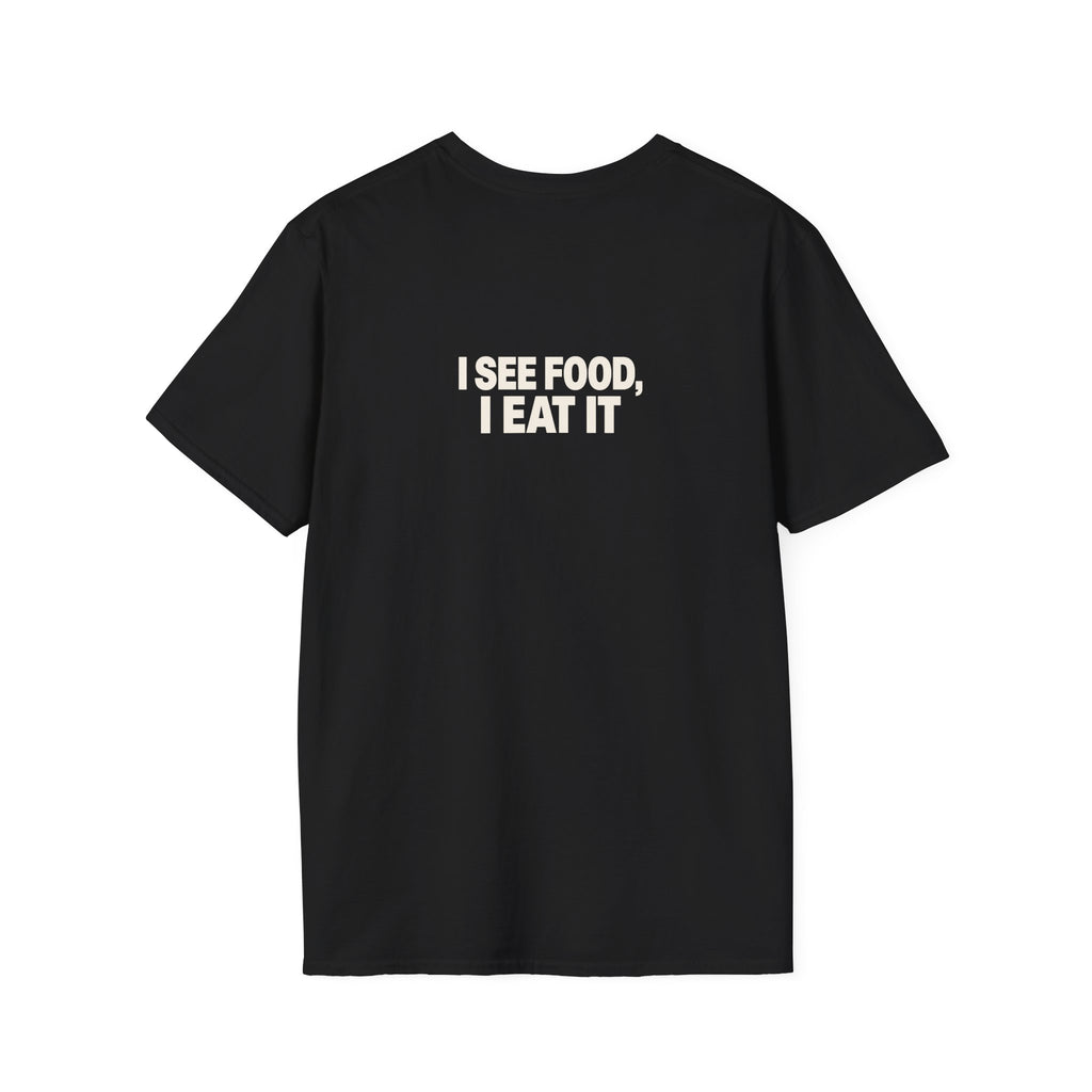 "I'm on a Seafood Diet" funny couples graphic on a Gildan Softstyle unisex tee - Couples Therapy Apparel (view 5)