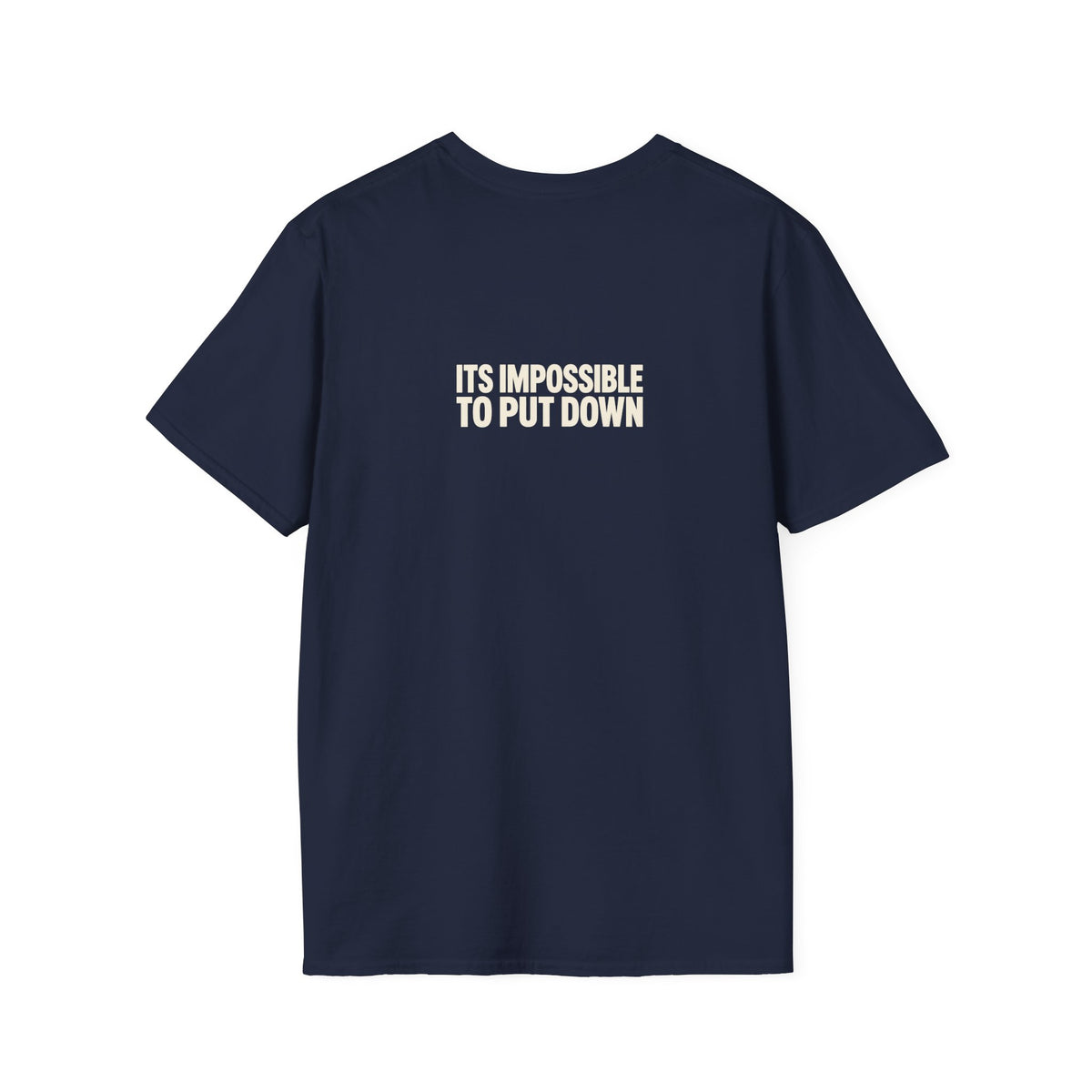 "Anti-Gravity Book" funny couples graphic on a Gildan Softstyle unisex tee - Couples Therapy Apparel (view 11)