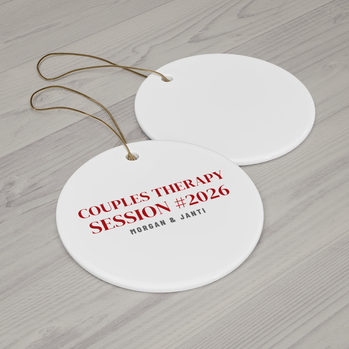 Couples Therapy Session #2026 Ornament