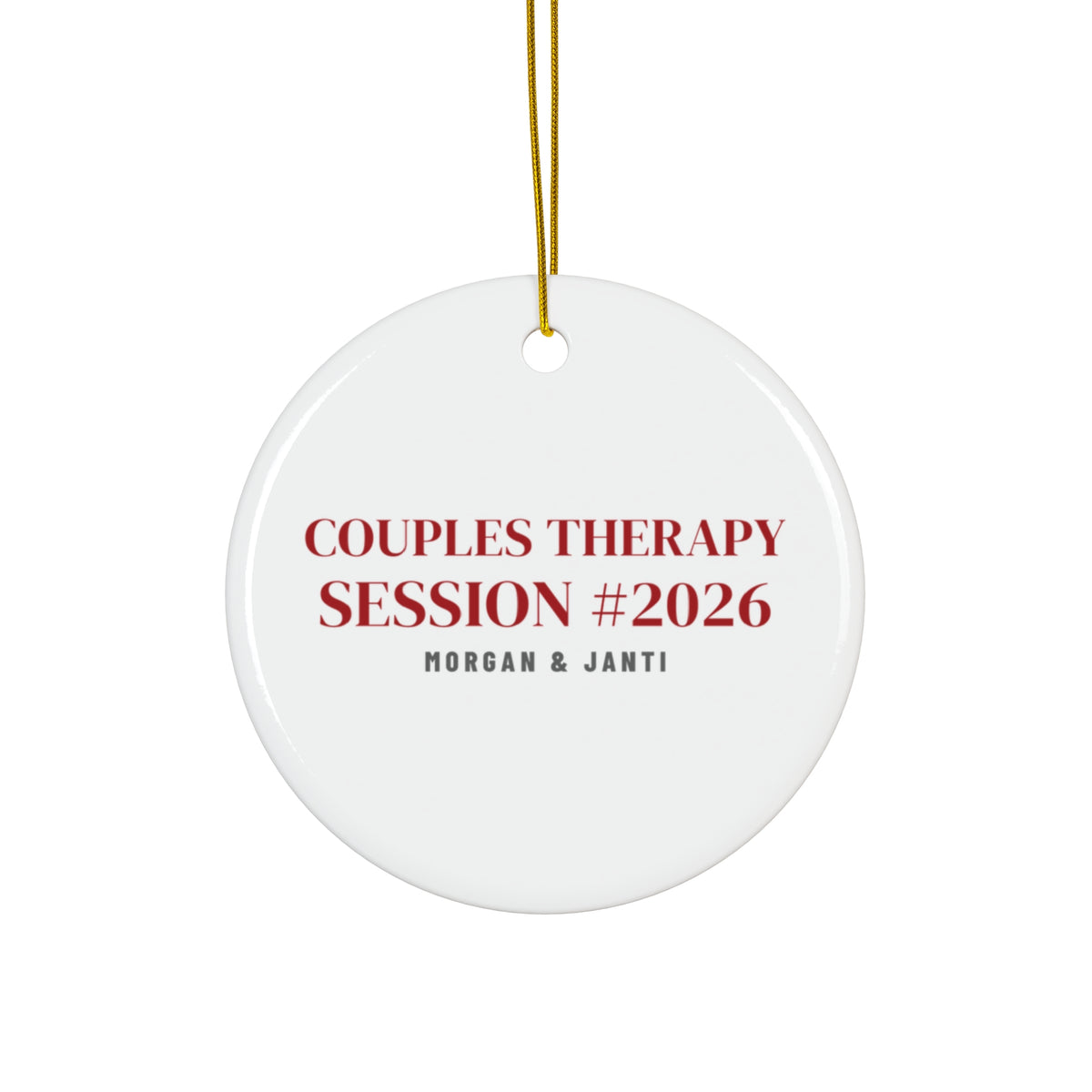 Couples Therapy Session #2026 Ornament