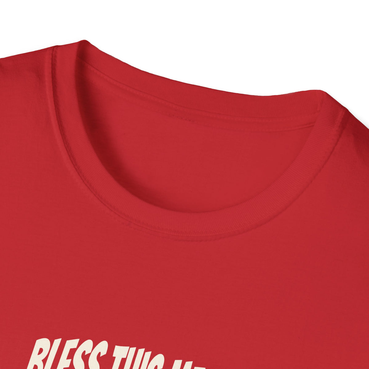 "Bless This Mess We Call a Marriage" funny couples graphic on a Gildan Softstyle unisex tee - Couples Therapy Apparel (view 15)
