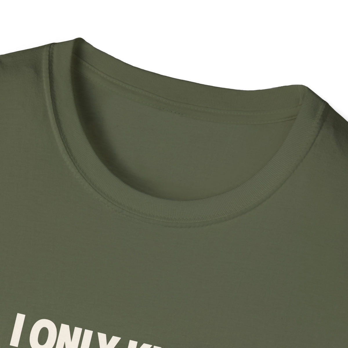 "I Only Know 25 Letters" funny couples graphic on a Gildan Softstyle unisex tee - Couples Therapy Apparel (view 9)
