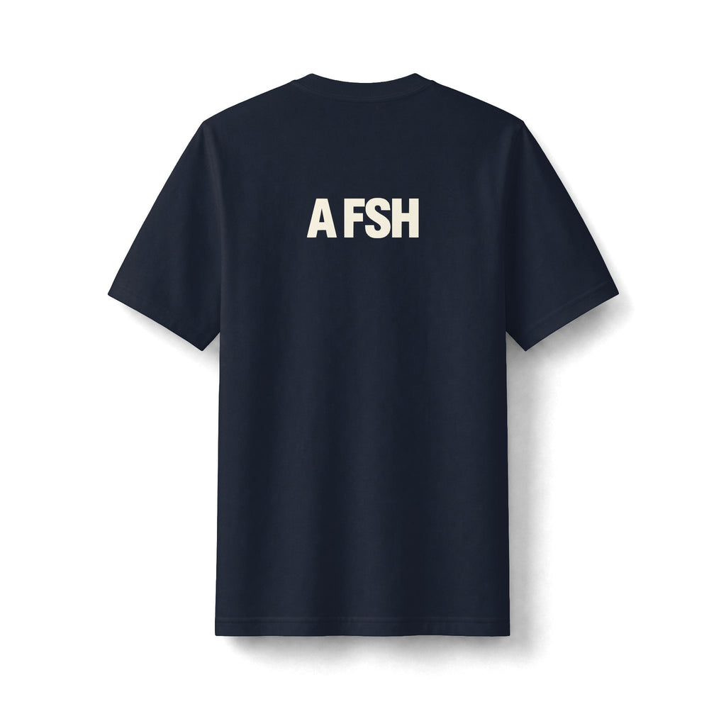 "Fish With No Eyes" funny couples graphic on a black Next Level heavyweight oversized tee - Couples Therapy Apparel (view 7)
