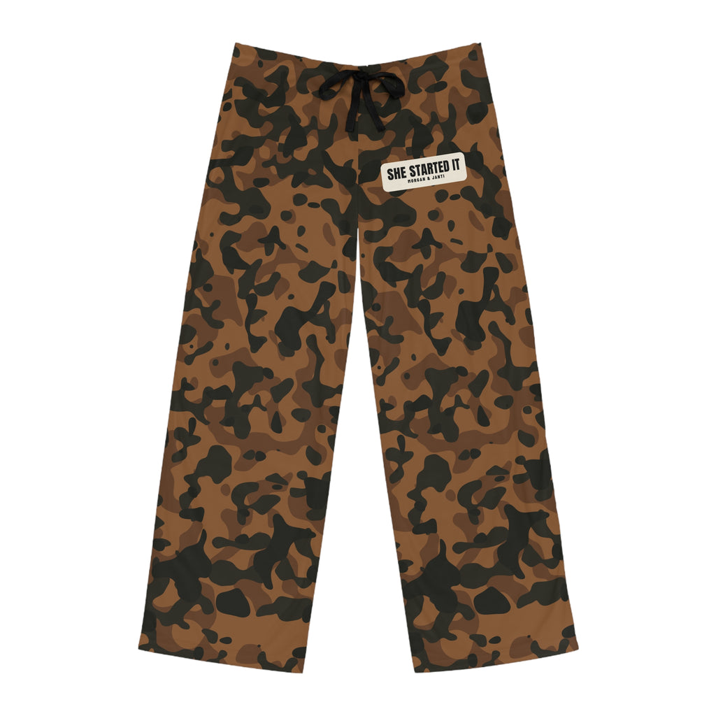 She Started It Pajama Pants – Duck Camo