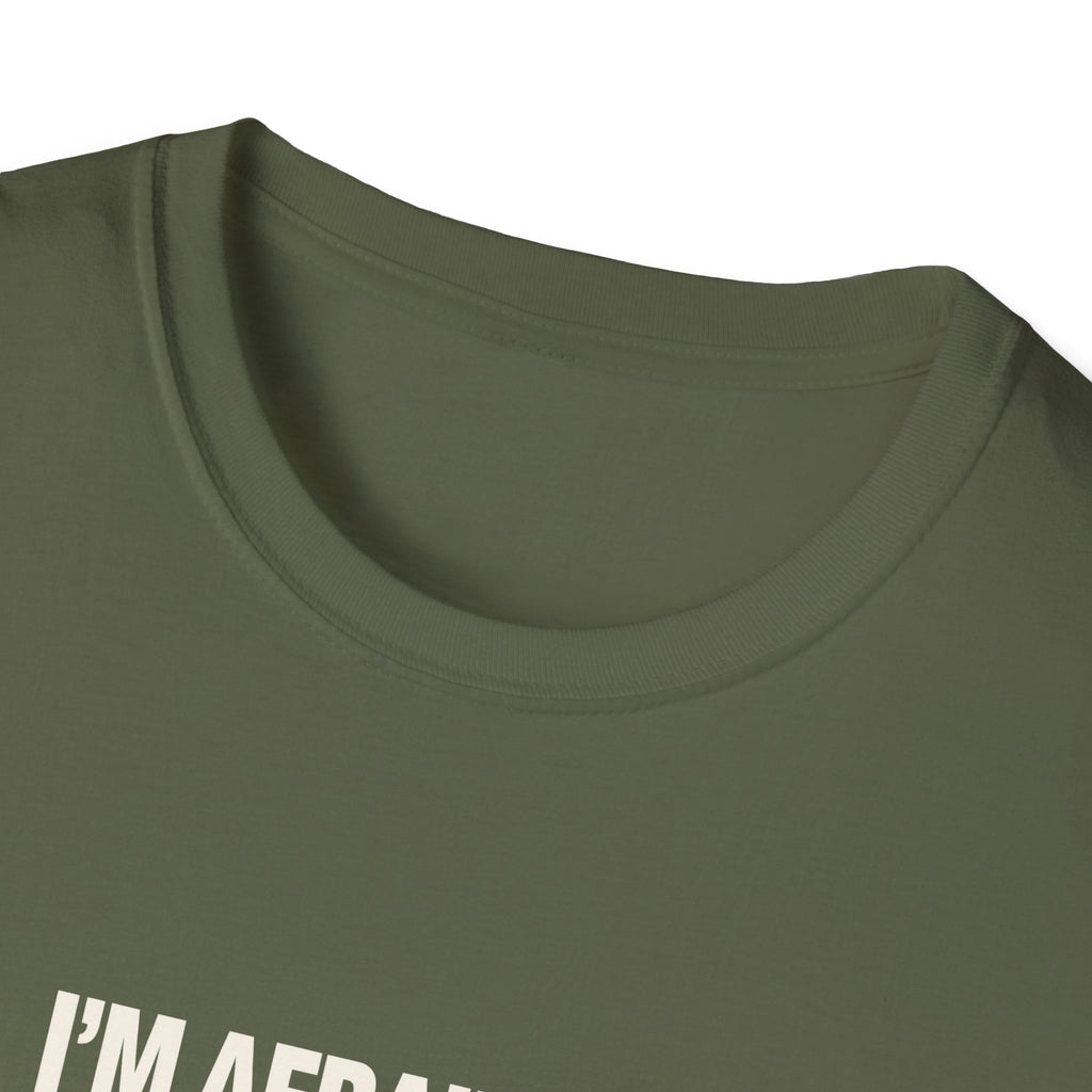 "I'm Afraid for the Calendar" funny couples graphic on a Gildan Softstyle unisex tee - Couples Therapy Apparel (view 9)