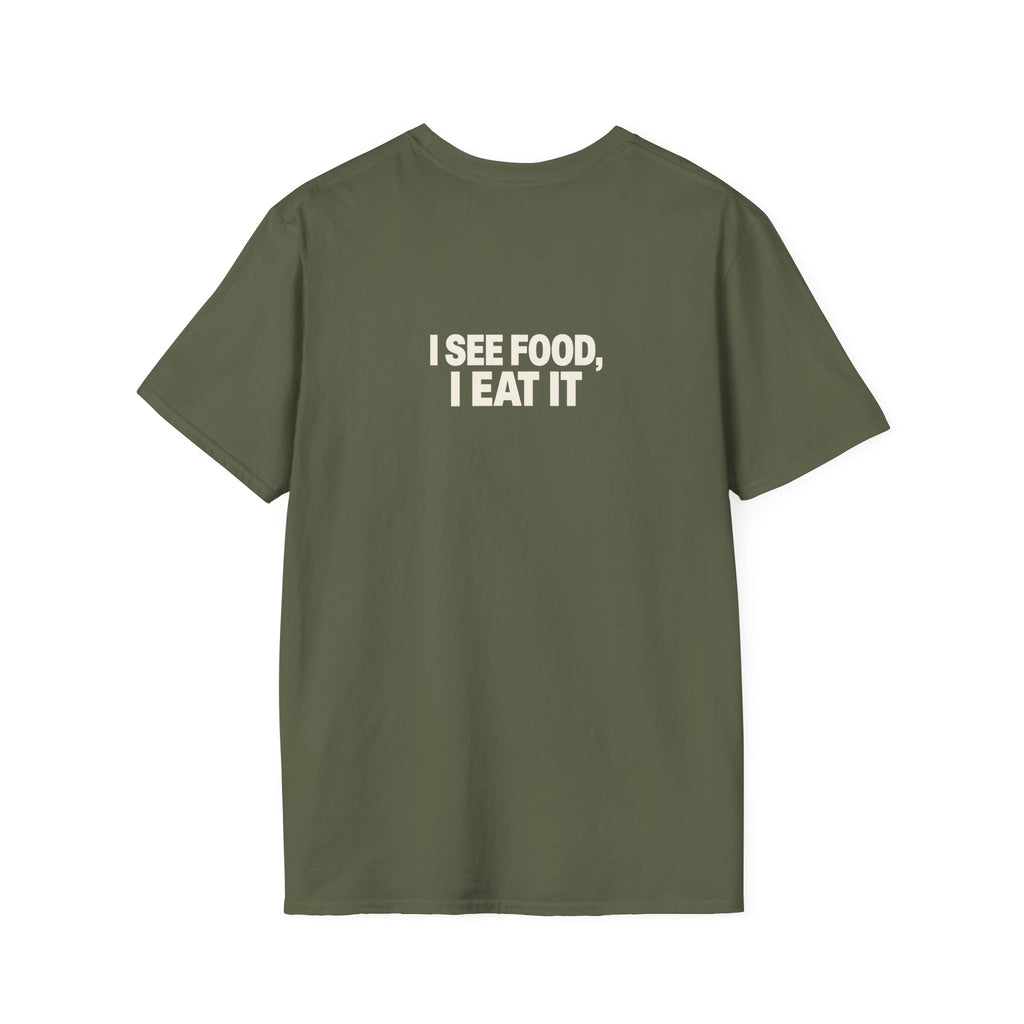 "I'm on a Seafood Diet" funny couples graphic on a Gildan Softstyle unisex tee - Couples Therapy Apparel (view 8)