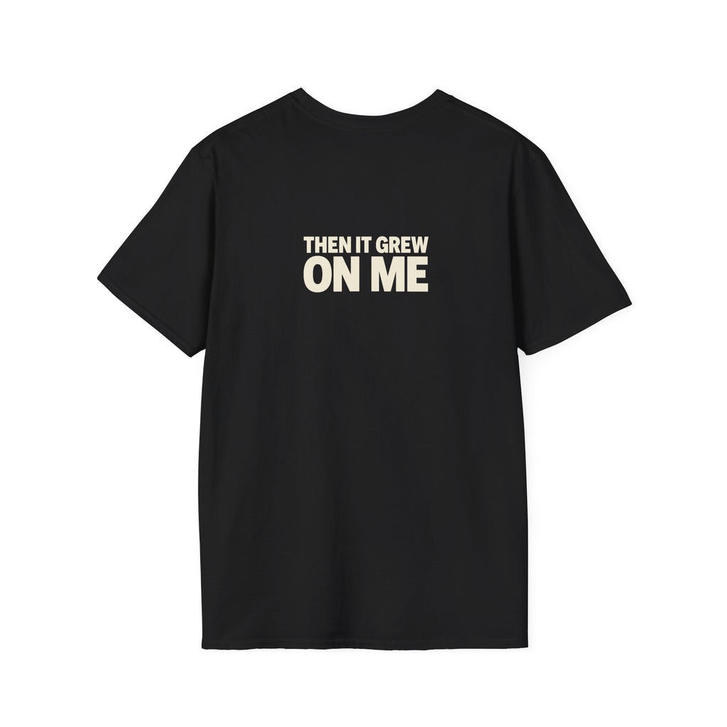 "I Used to Hate Facial Hair" funny couples graphic on a Gildan Softstyle unisex tee - Couples Therapy Apparel (view 5)