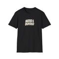 "Married & Unsupervised" funny couples graphic on a Gildan Softstyle unisex tee - Couples Therapy Apparel