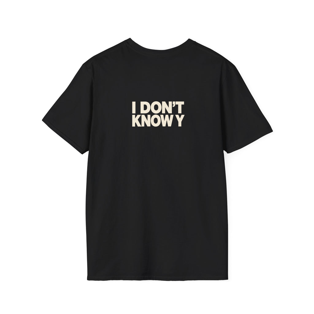 "I Only Know 25 Letters" funny couples graphic on a Gildan Softstyle unisex tee - Couples Therapy Apparel (view 5)